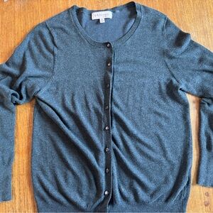 Gray Button-Up Cardigan size M